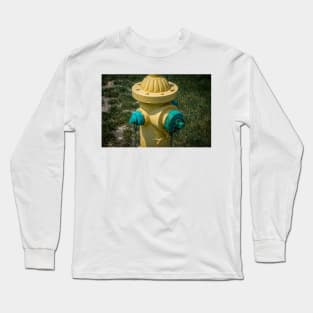 Yellow and Green Fireplug Long Sleeve T-Shirt